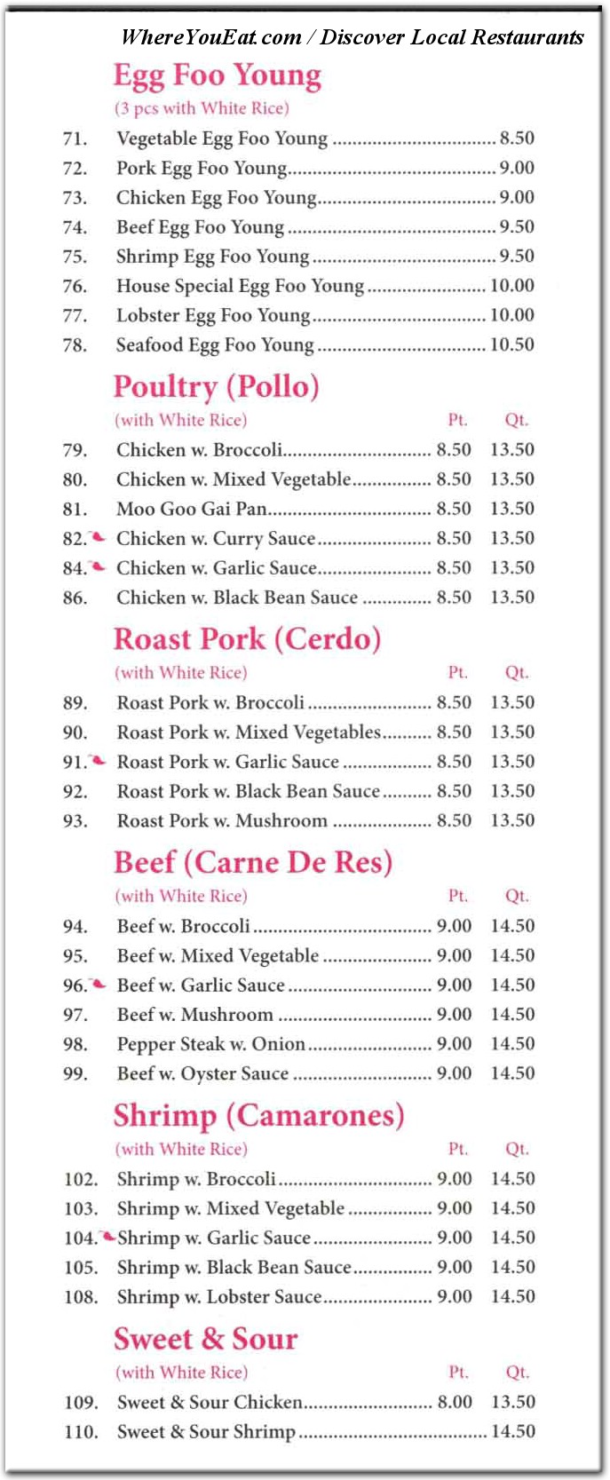 menu image