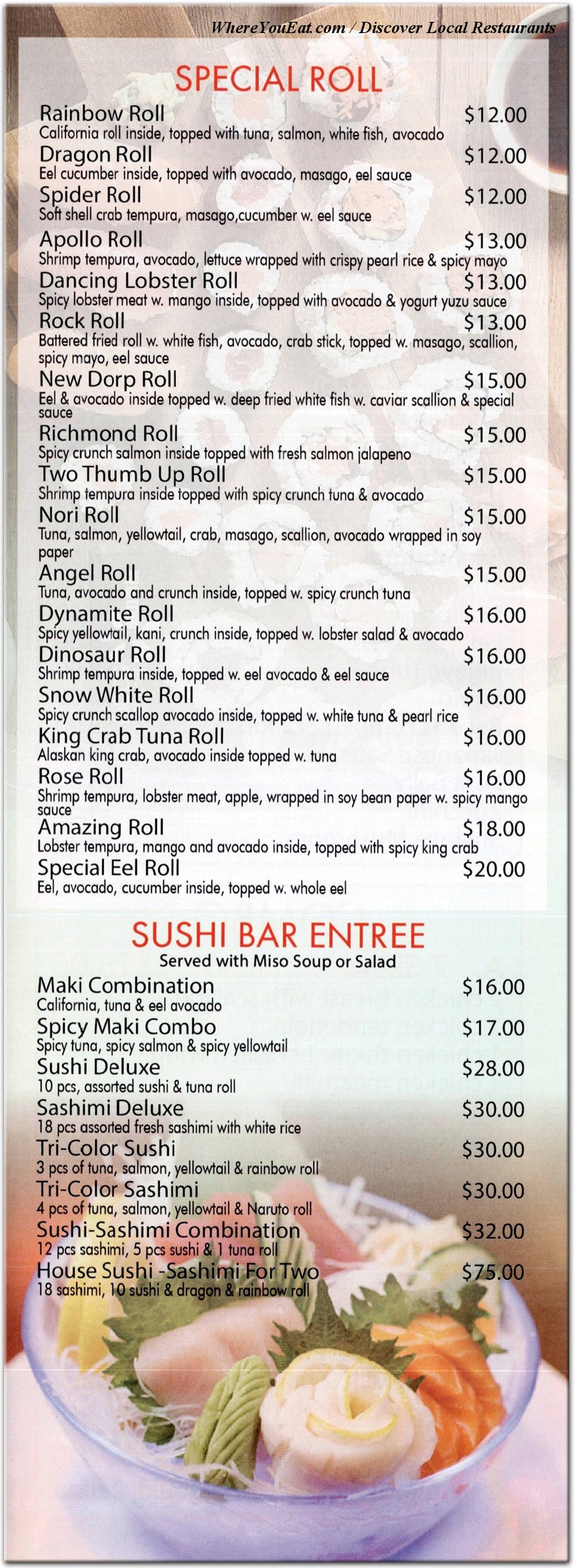 menu image