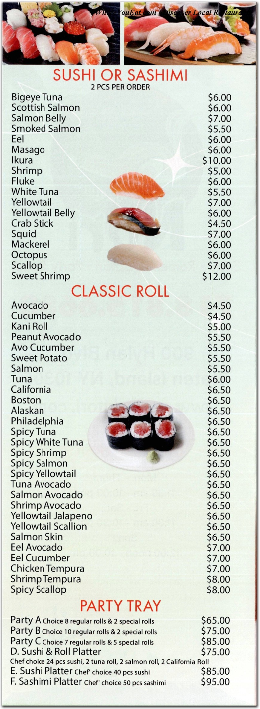 menu image