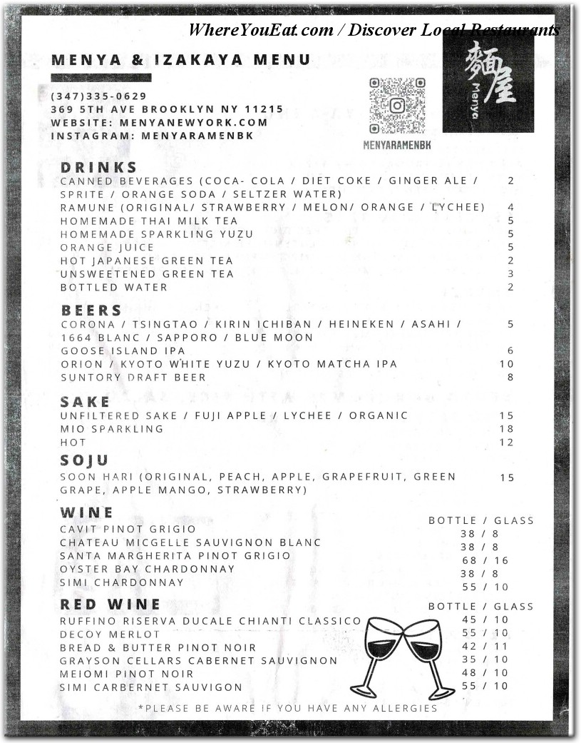 menu image