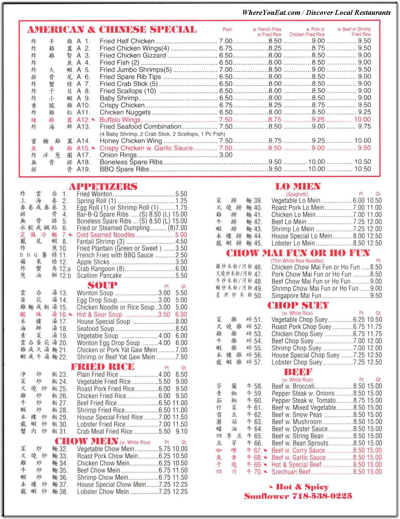 menu image