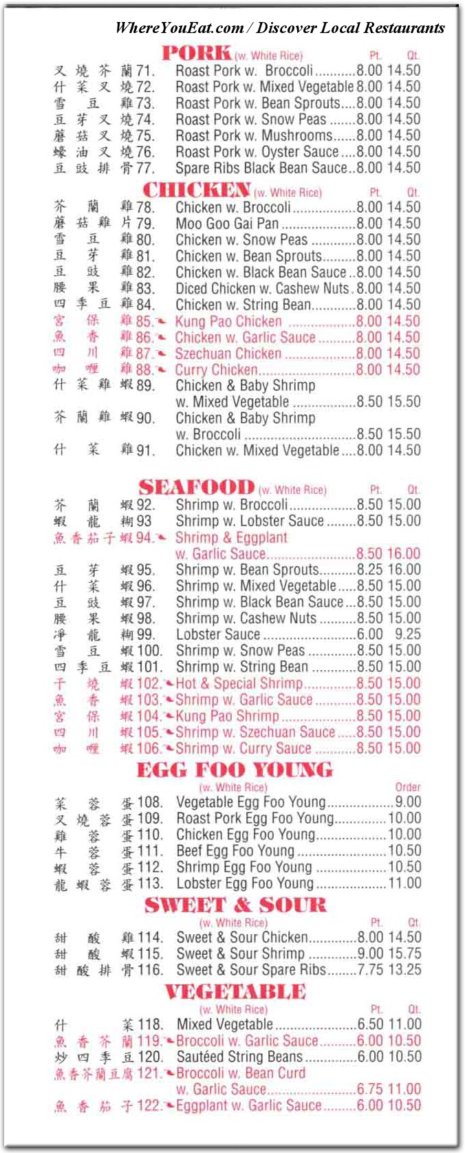 menu image