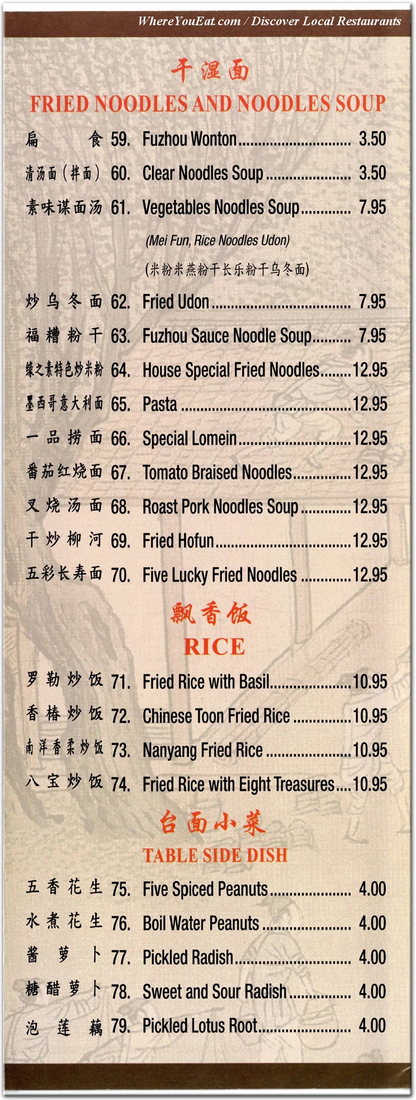 menu image