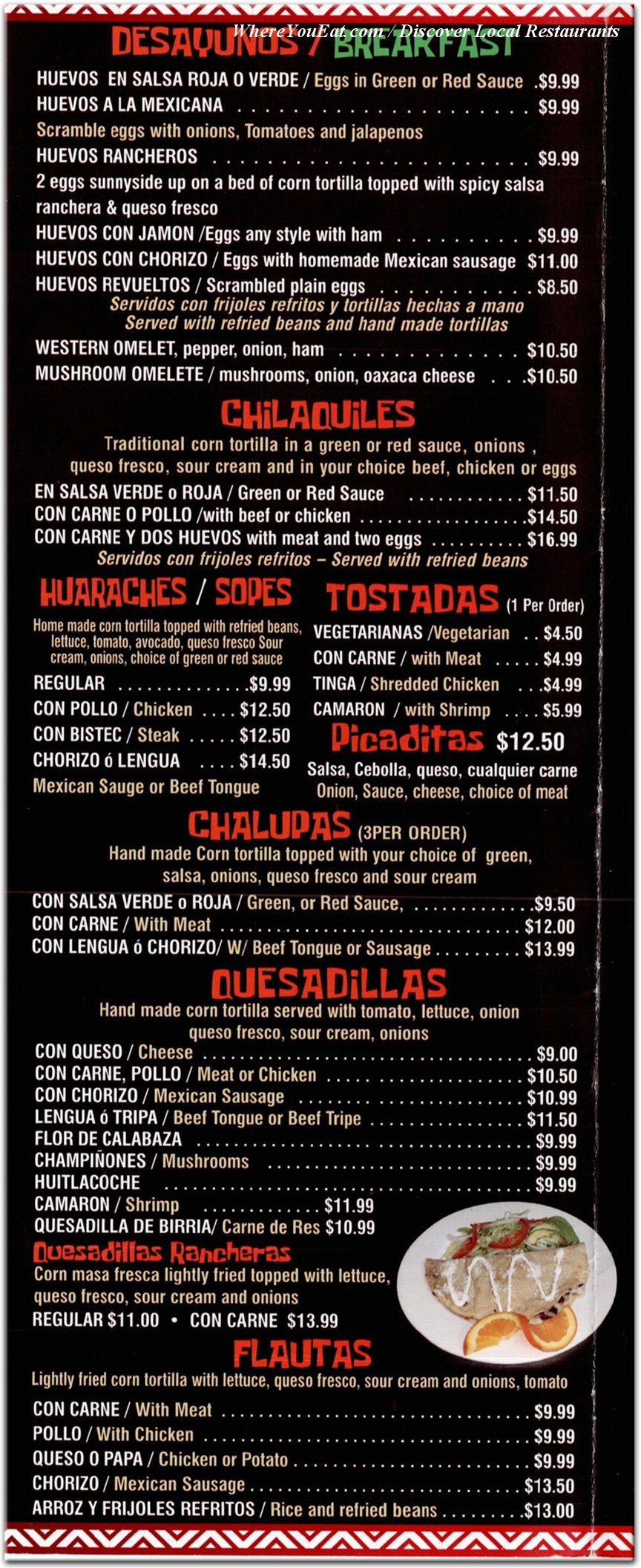 menu image