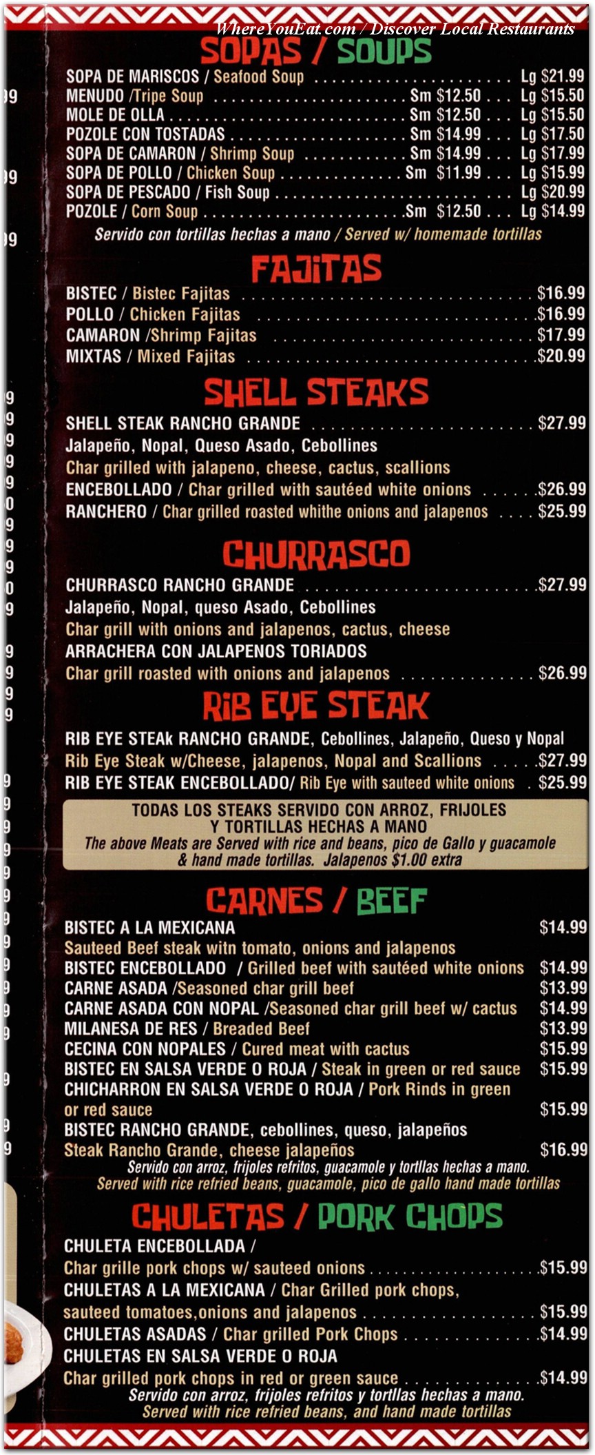 menu image