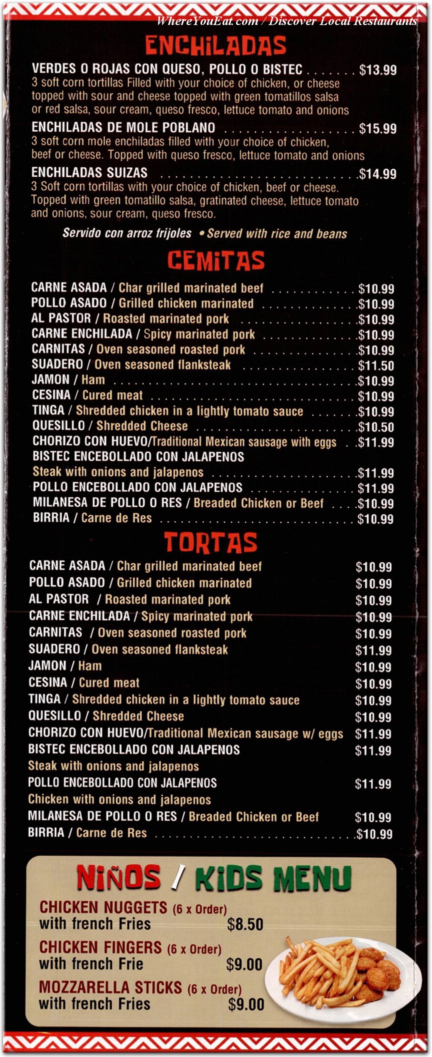 menu image