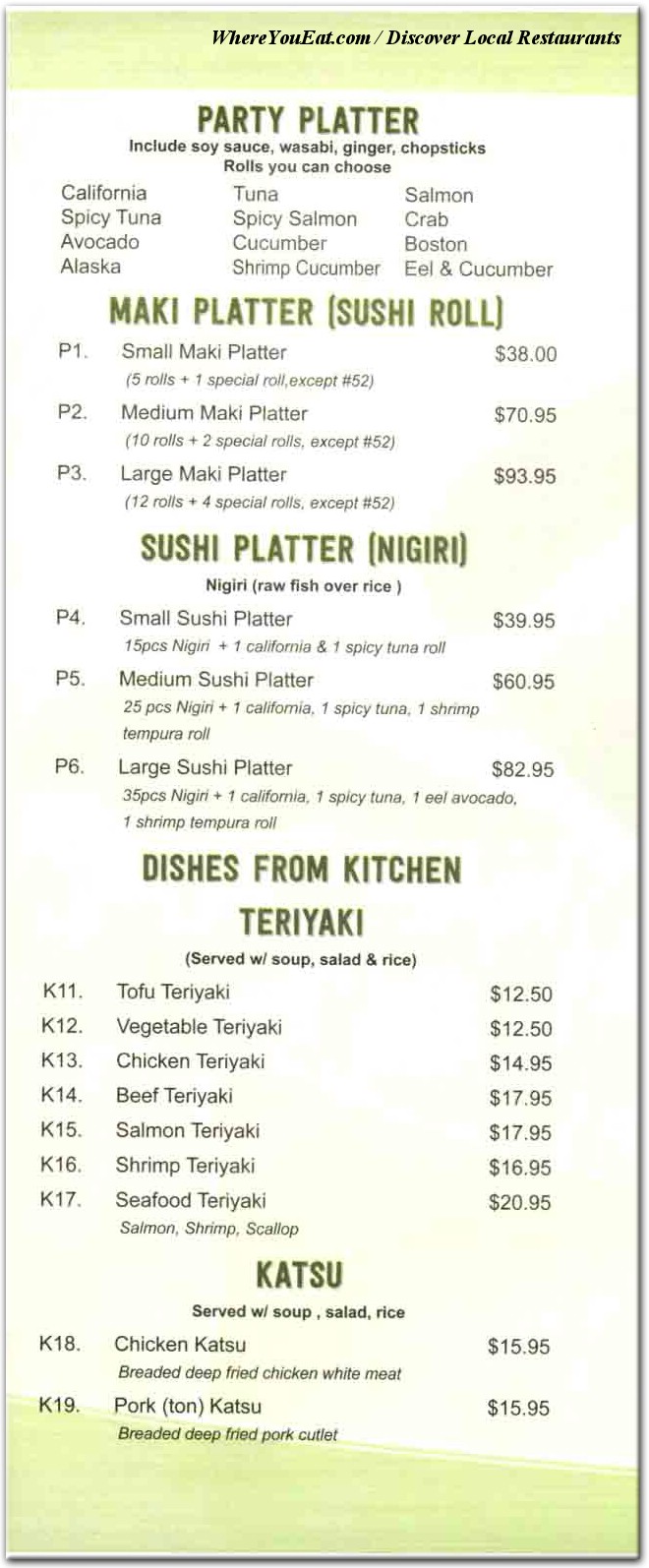 menu image