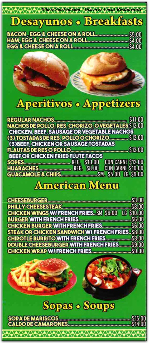 menu image