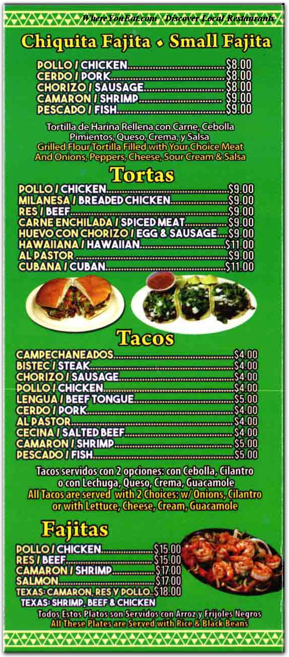 menu image