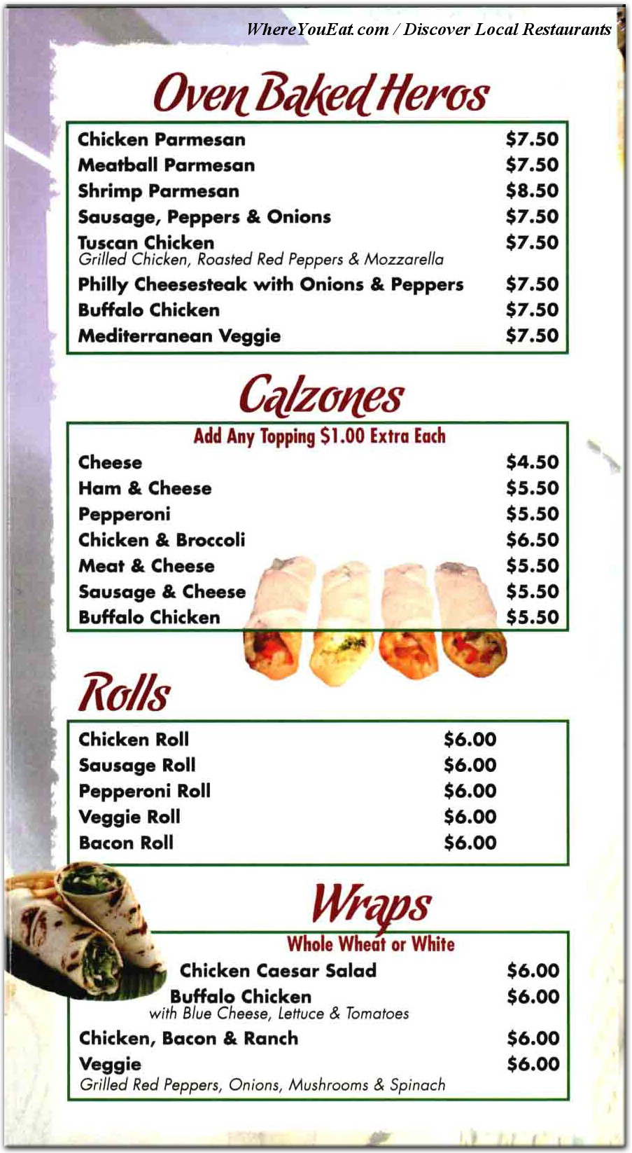 menu image