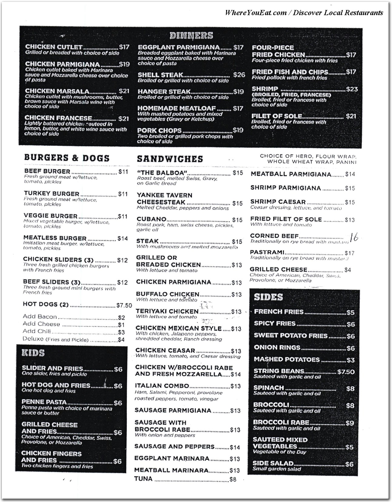 menu image