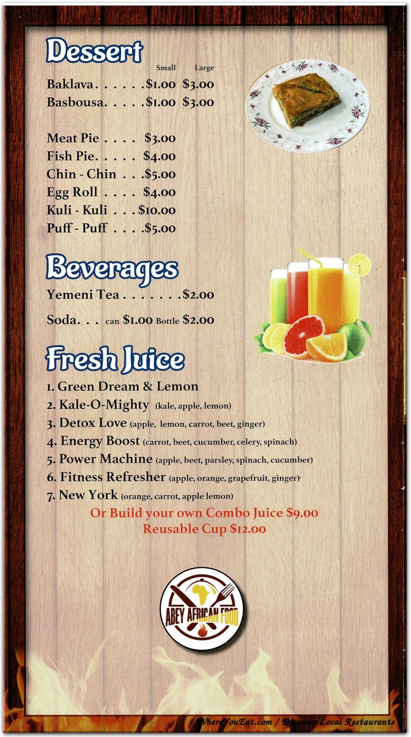 menu image