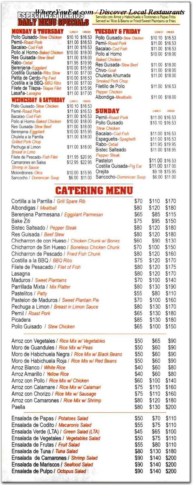 menu image