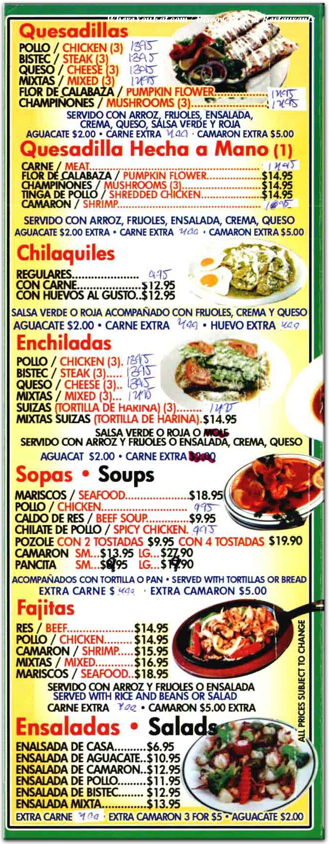 menu image