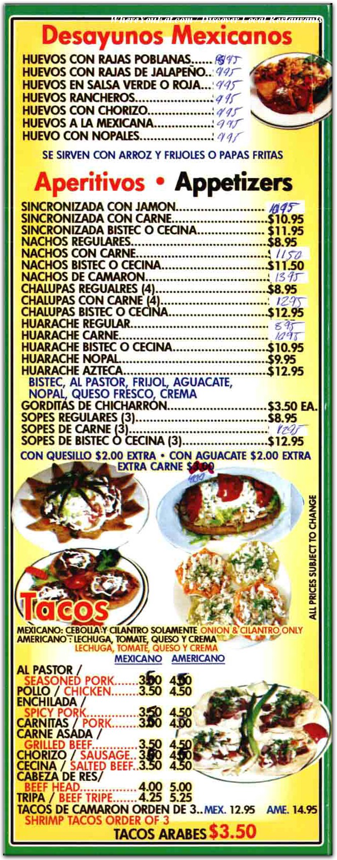 menu image