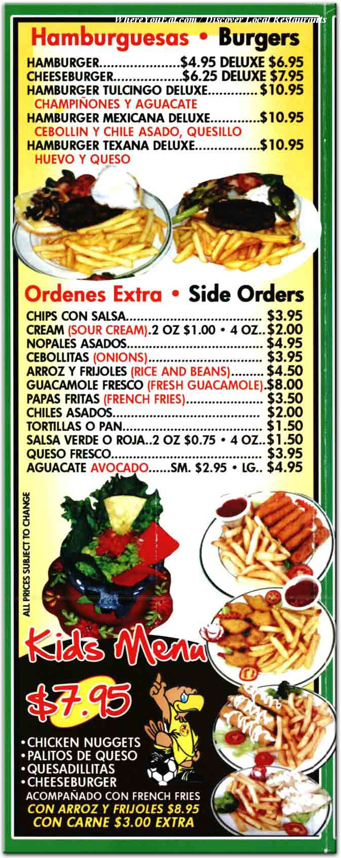 menu image