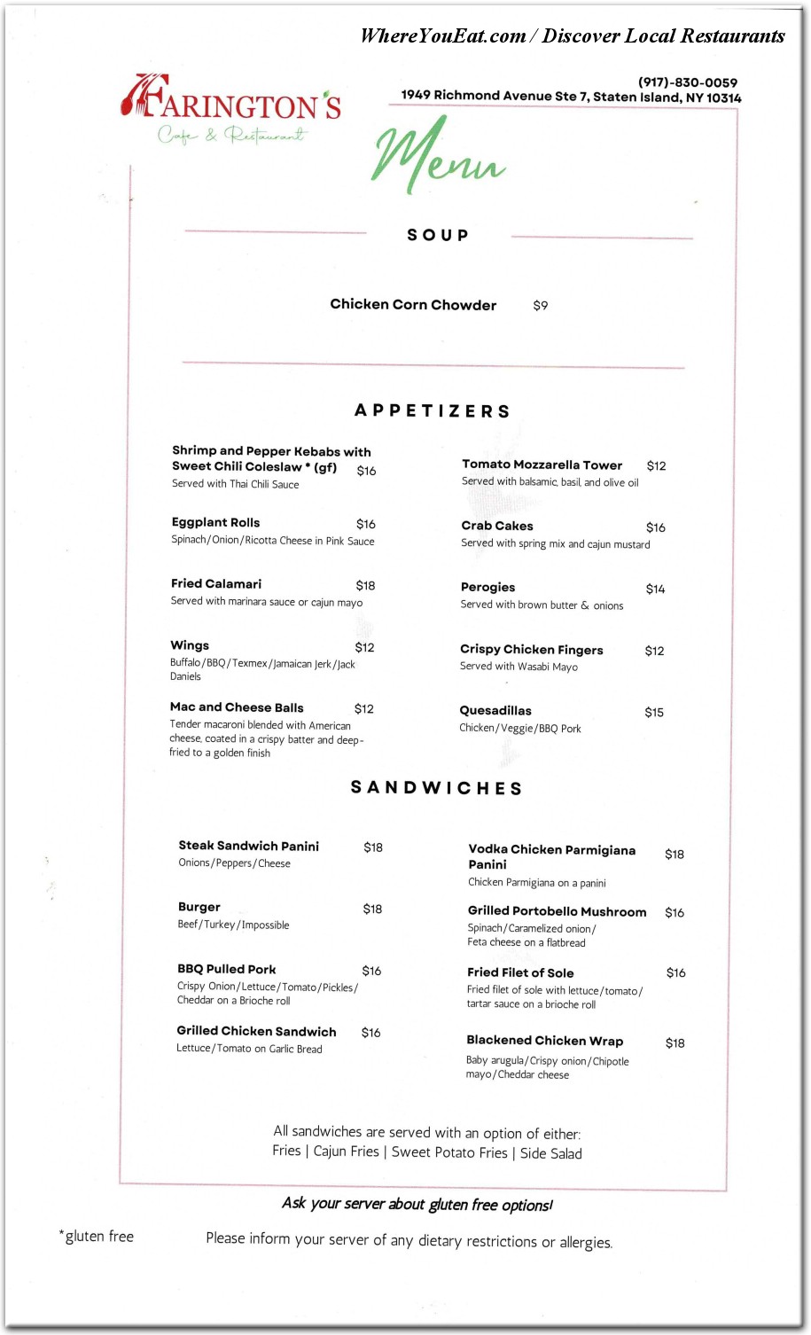 menu image