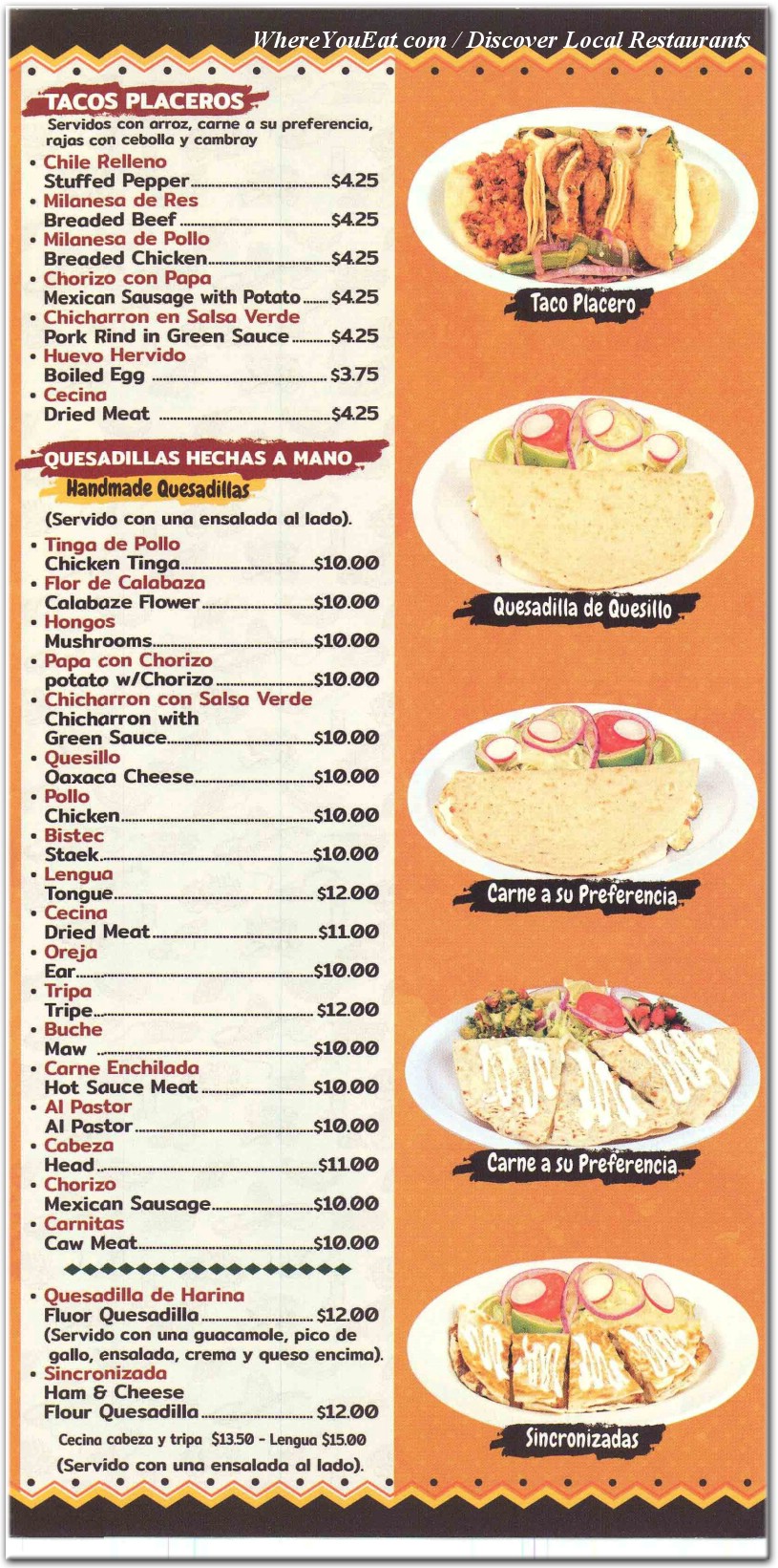 menu image