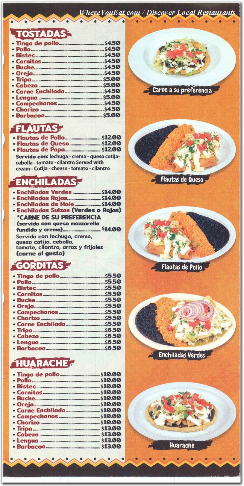 menu image