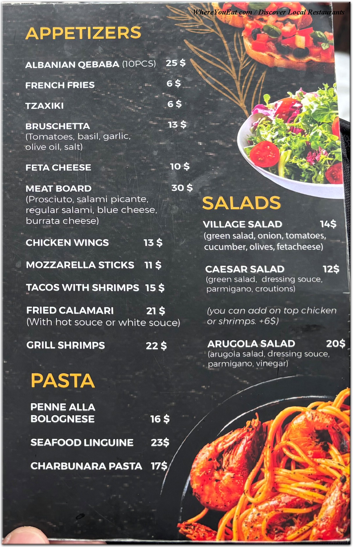 menu image