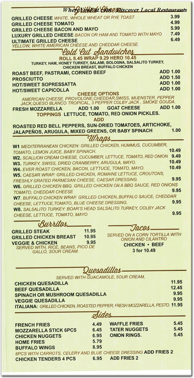 Aroma Coffee Shop Restaurant in Brooklyn / Menus & Photos