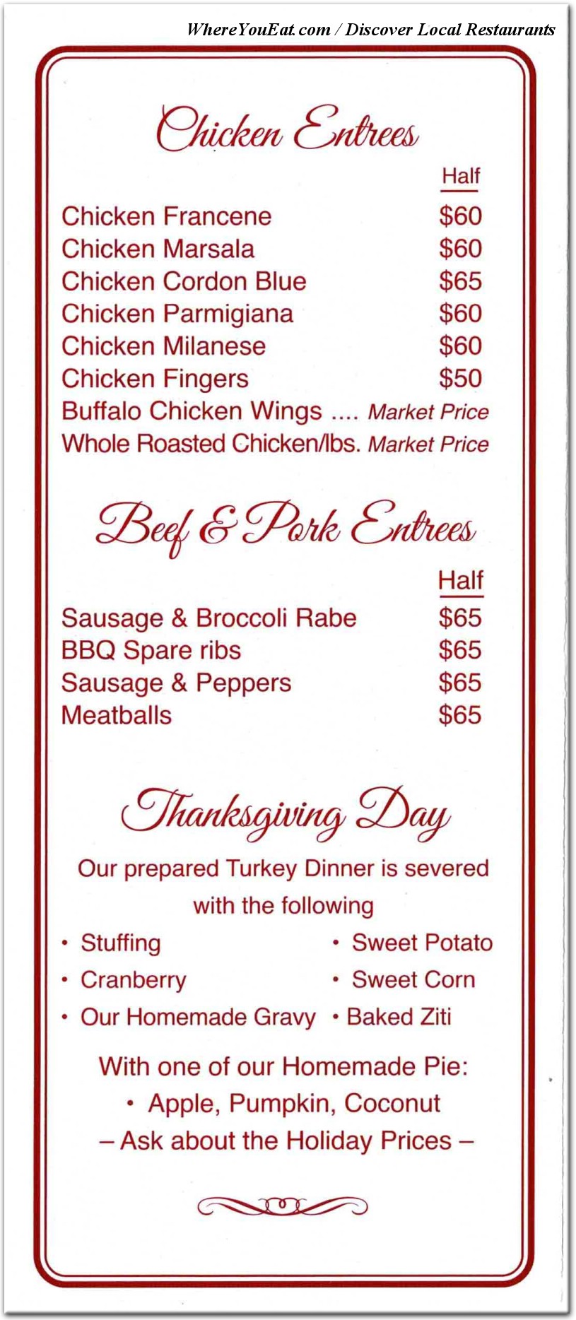 Vito's Bakery Restaurant in Brooklyn / Menus & Photos