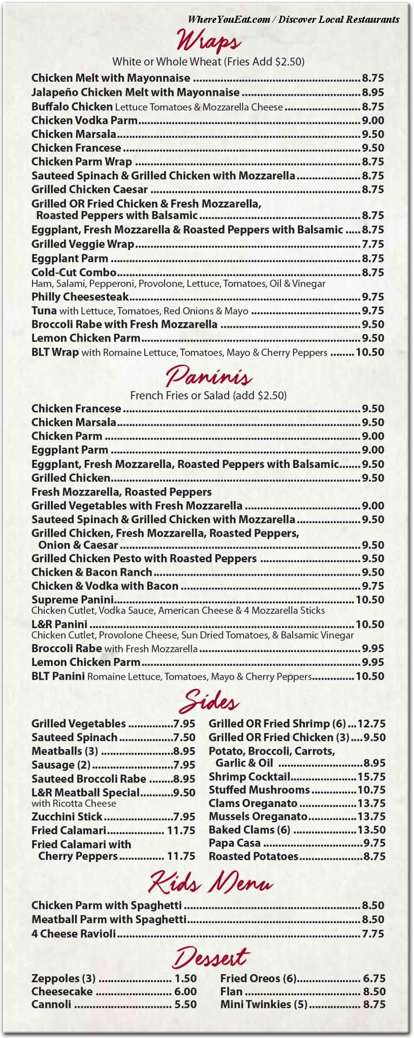 menu image