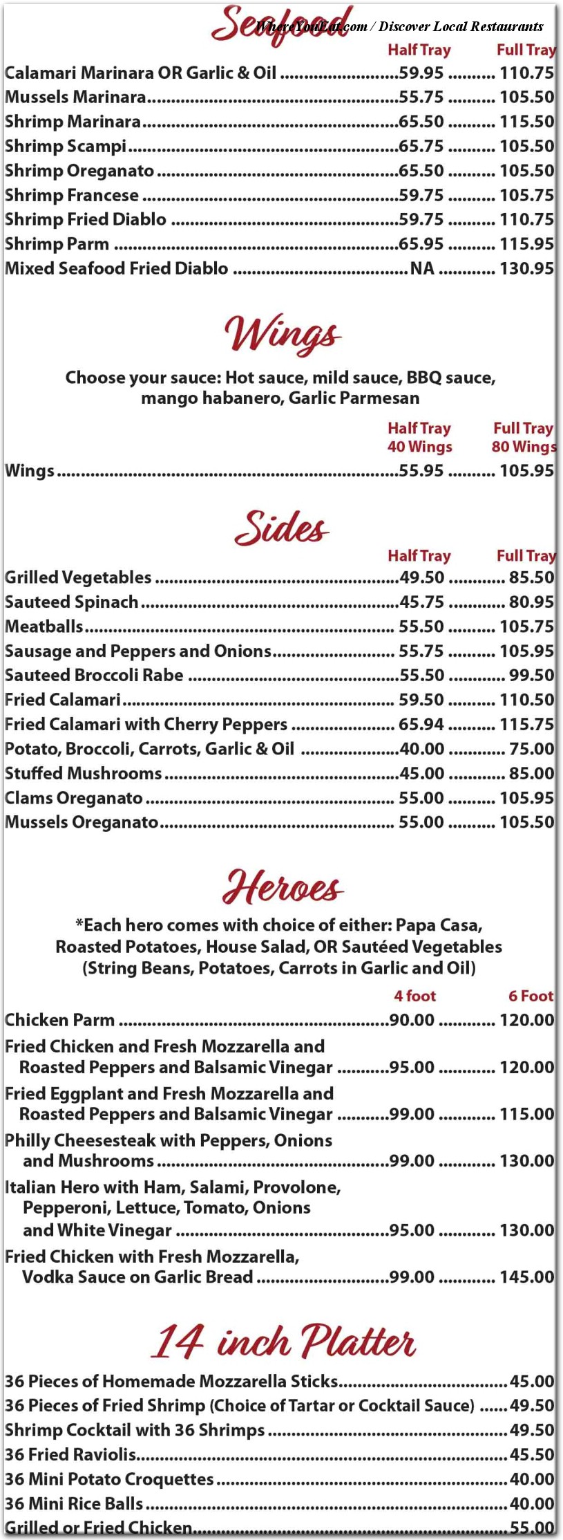 menu image