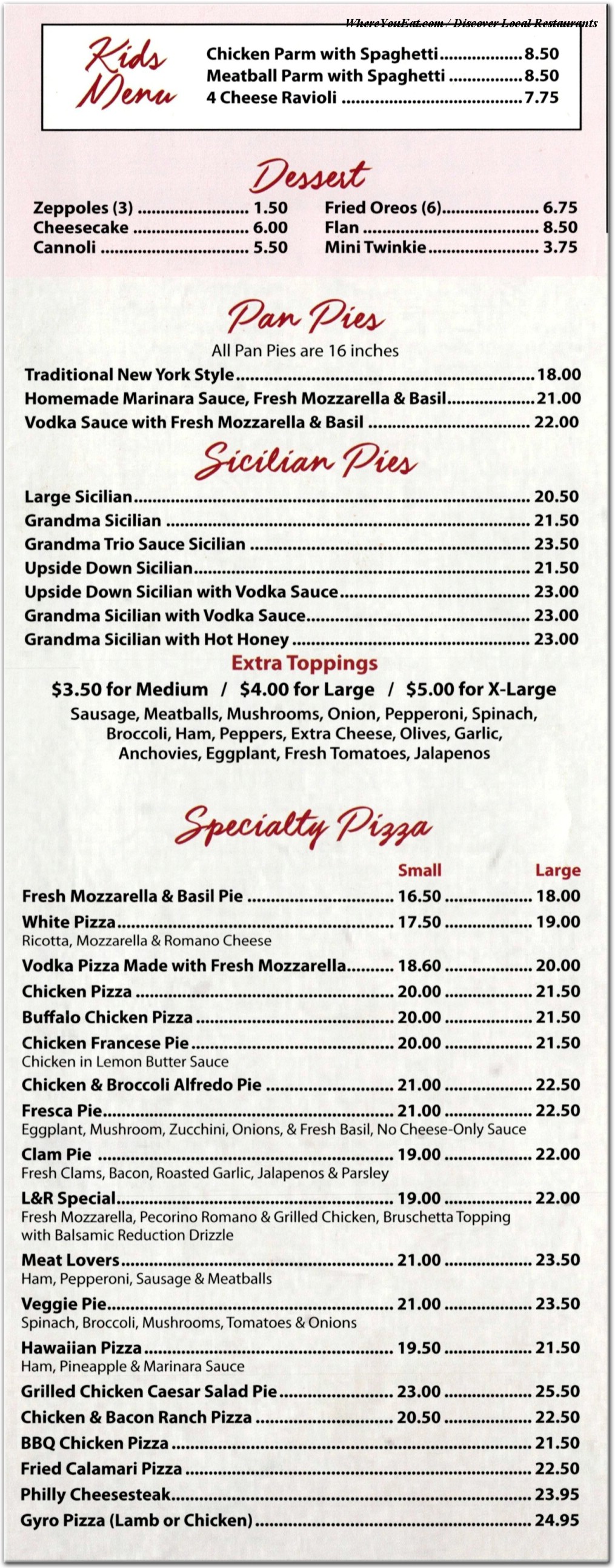 menu image