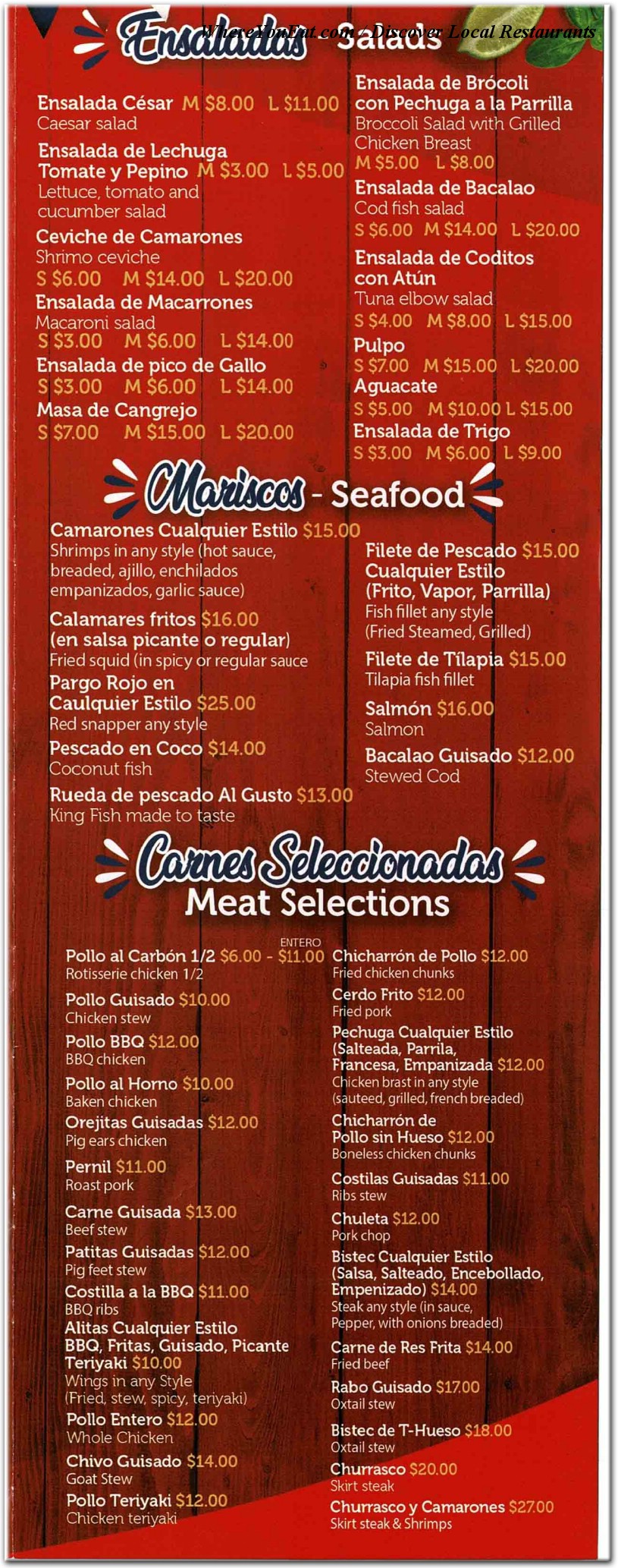 menu image