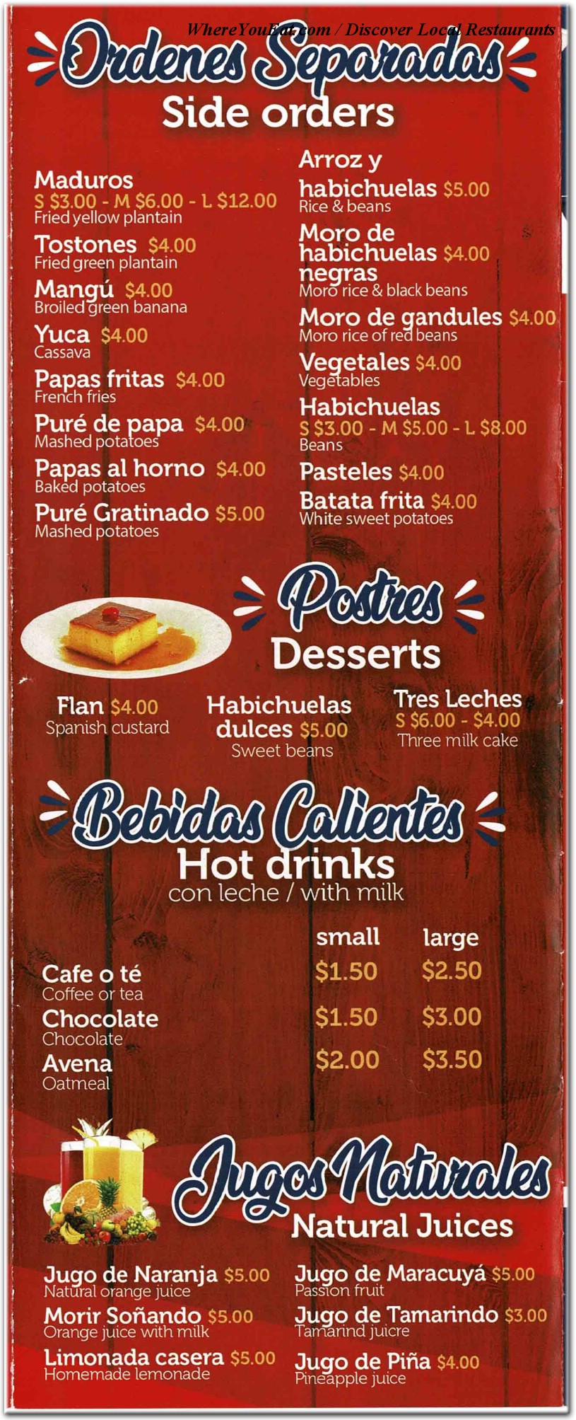 menu image