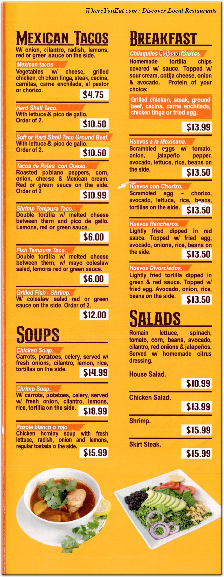 menu image