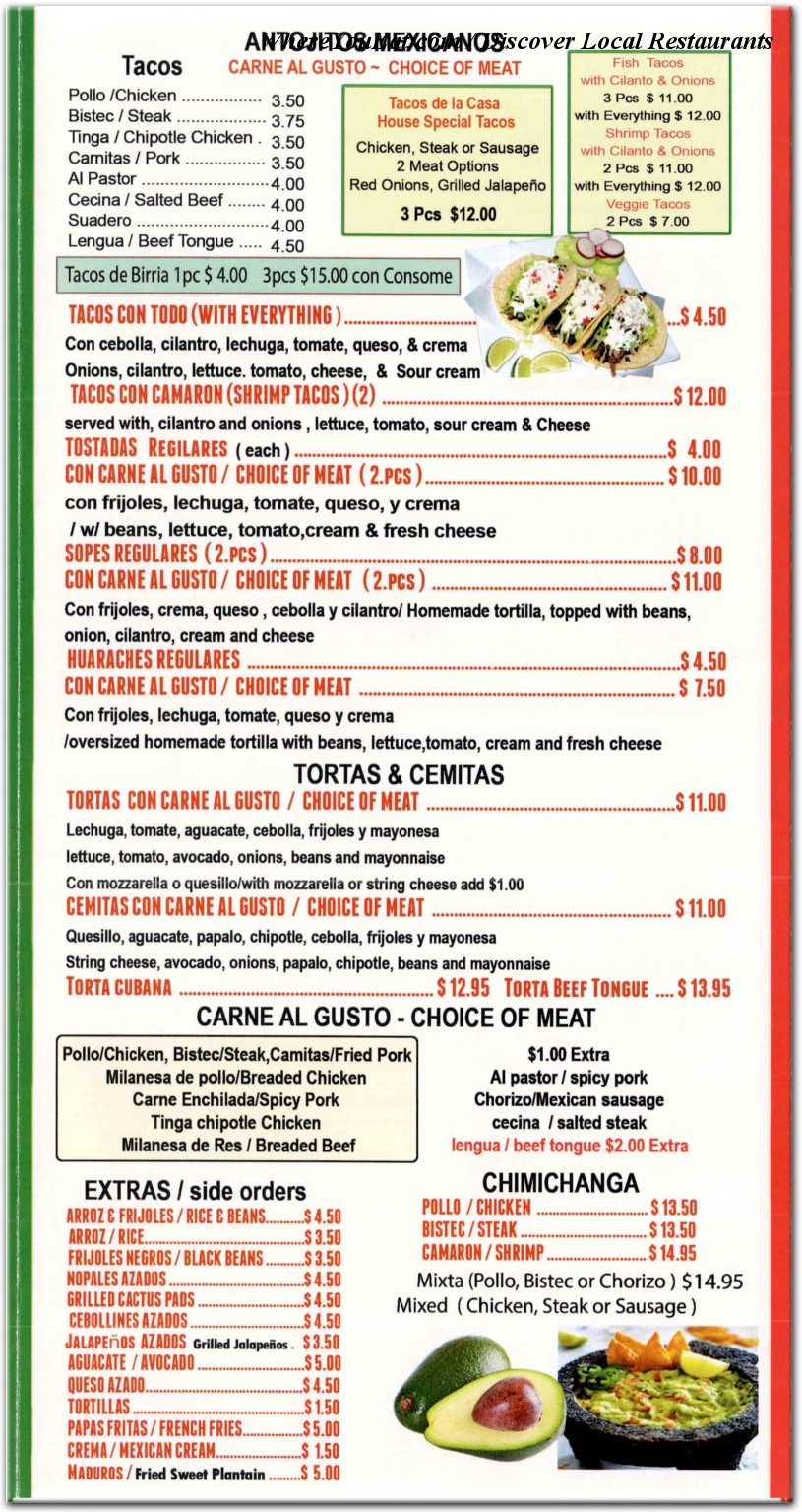 menu image