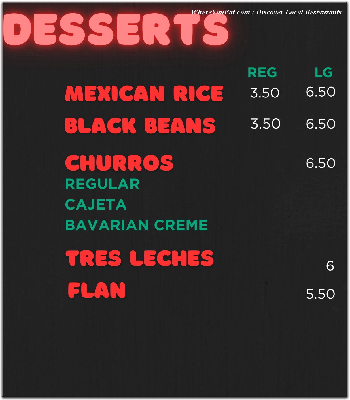 menu image