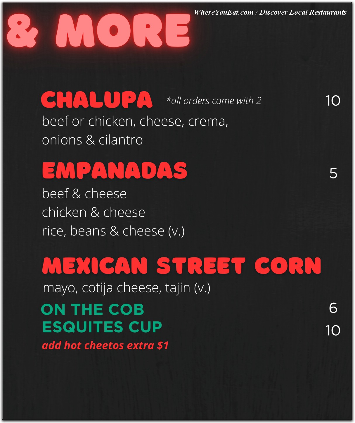 menu image