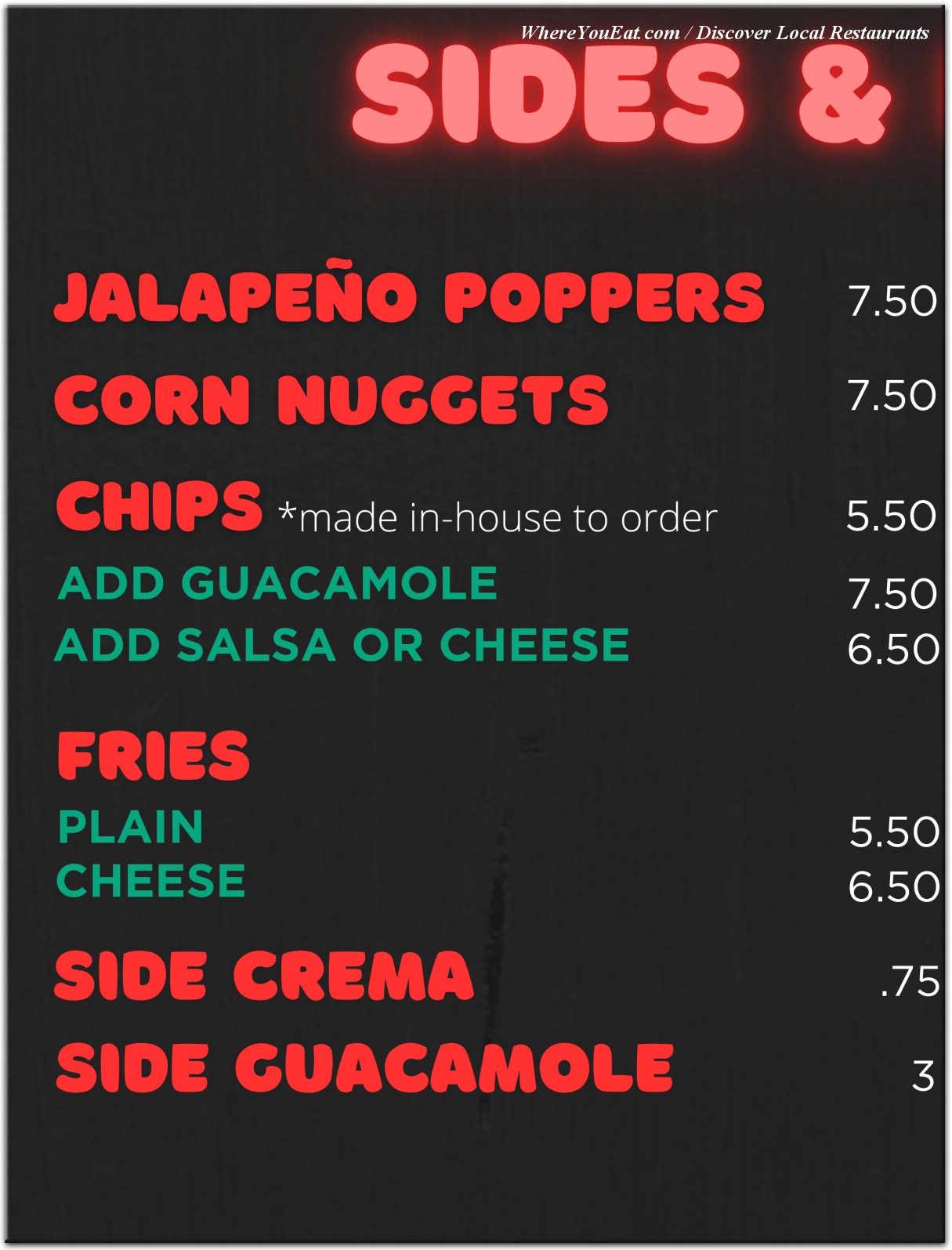 menu image