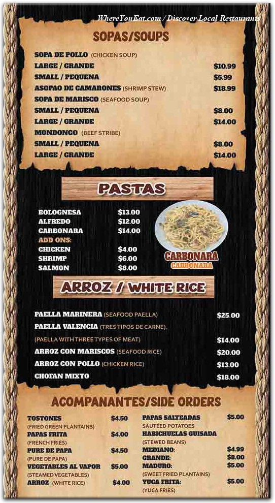 menu image