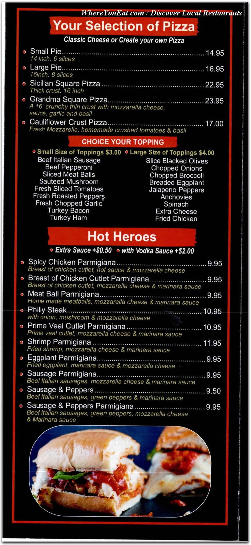 menu image