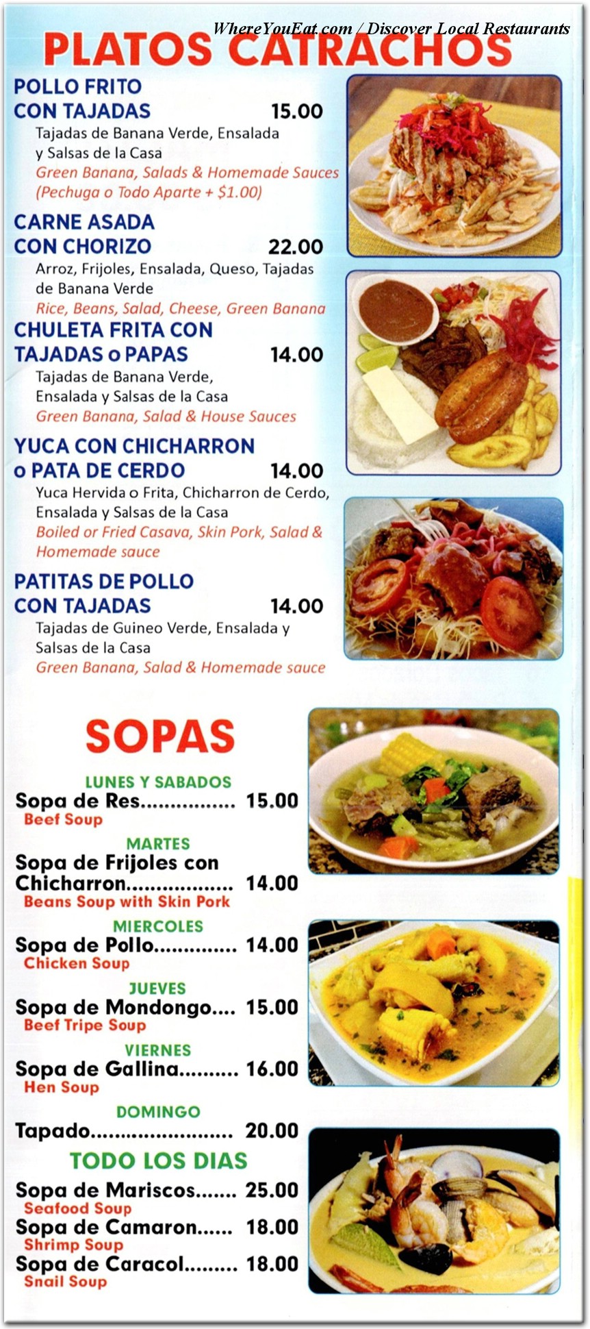 menu image
