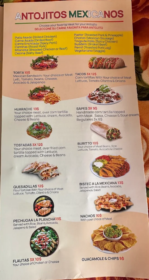 menu image