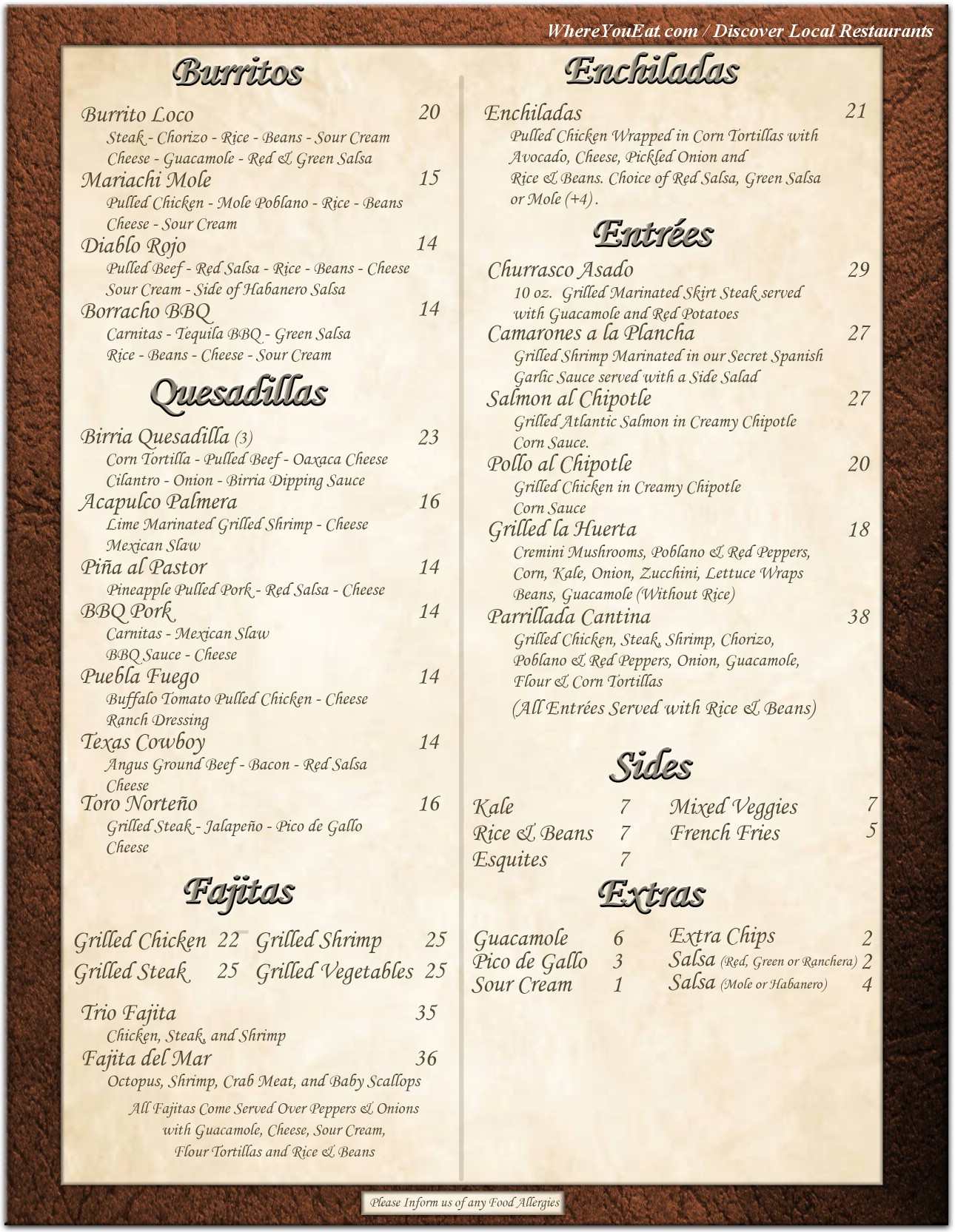 menu image