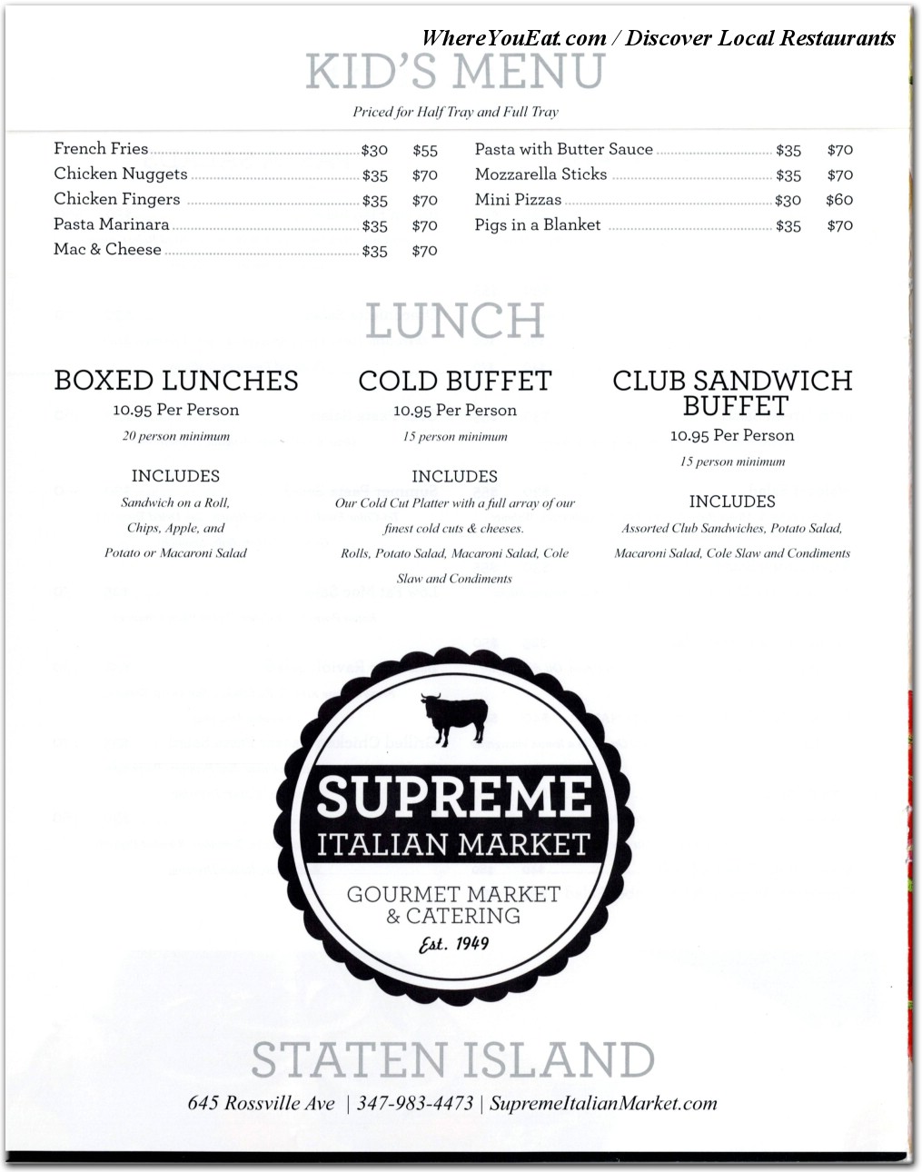 menu image