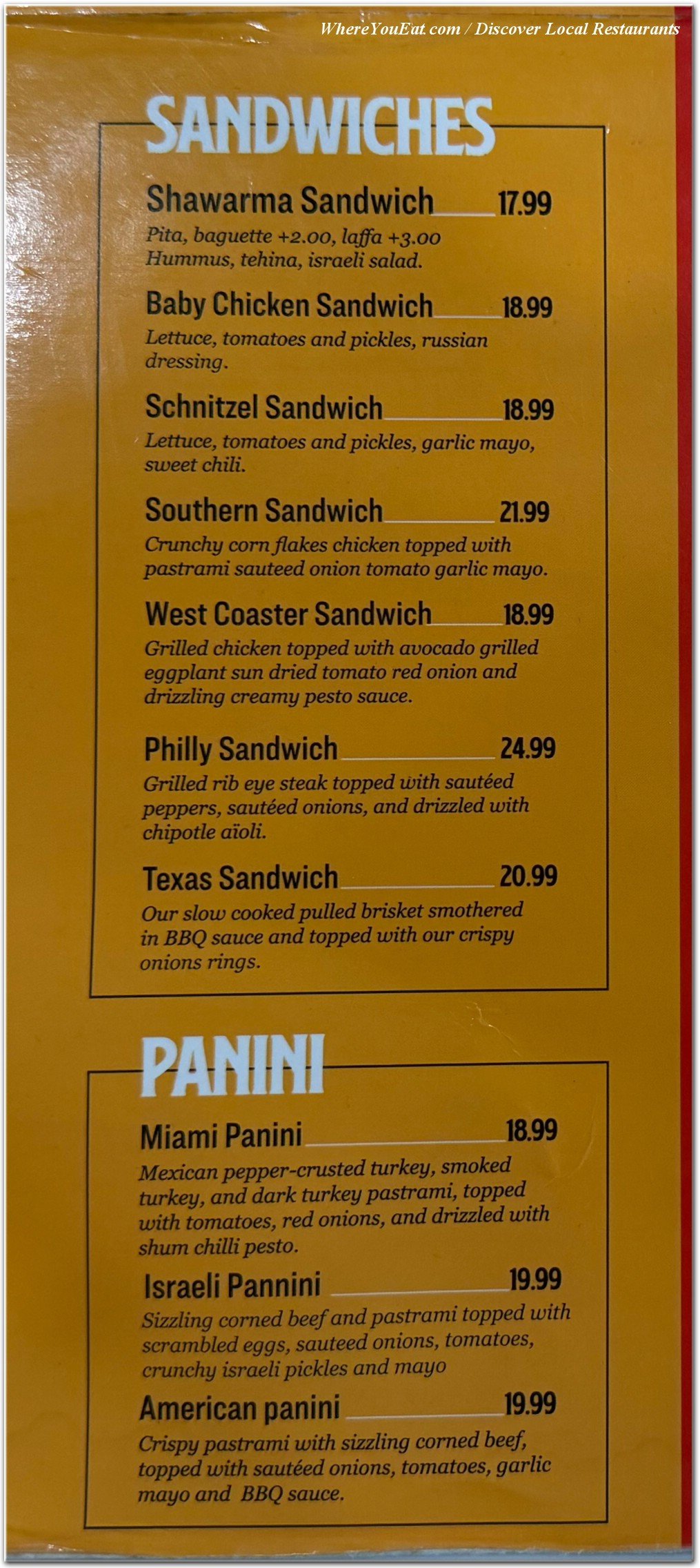 menu image