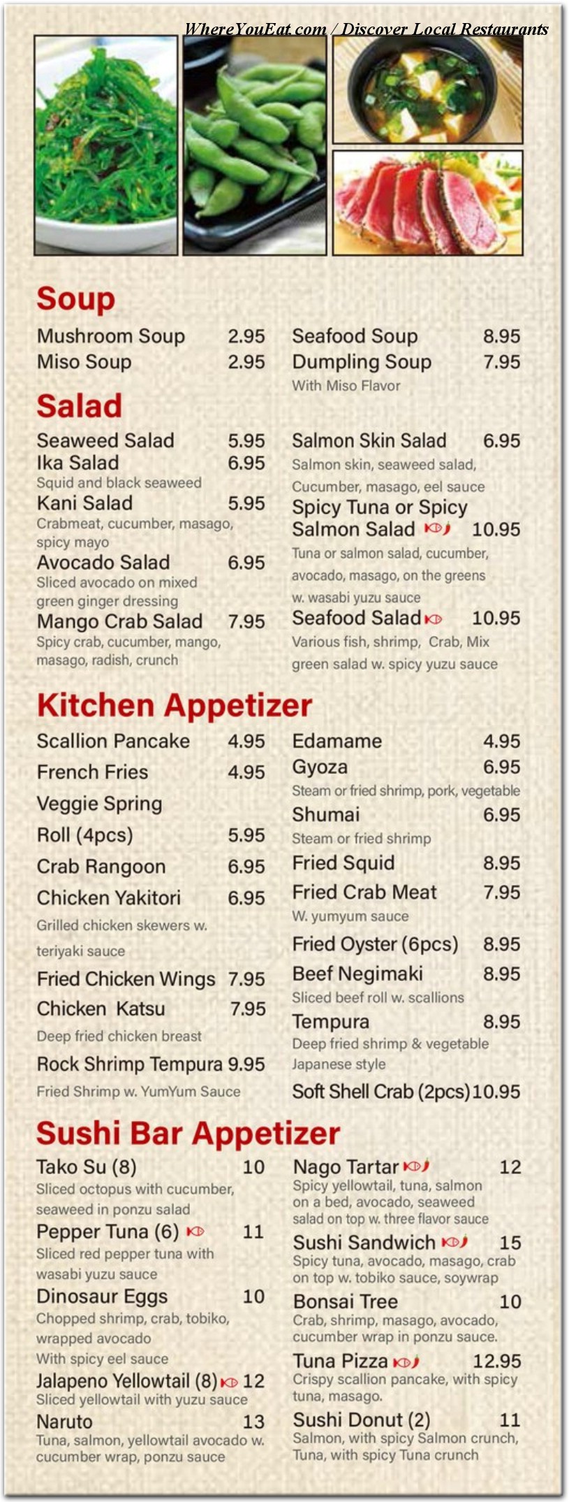 menu image