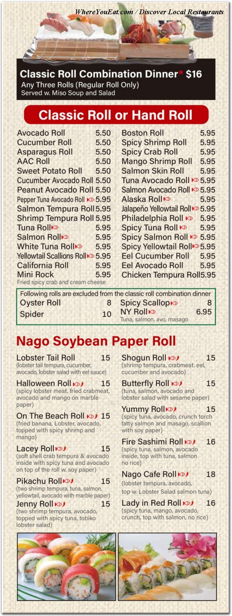 menu image