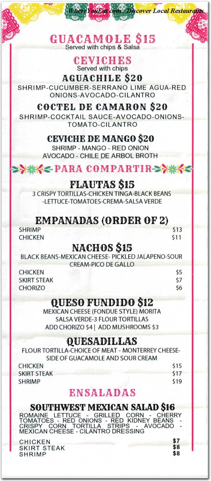 menu image