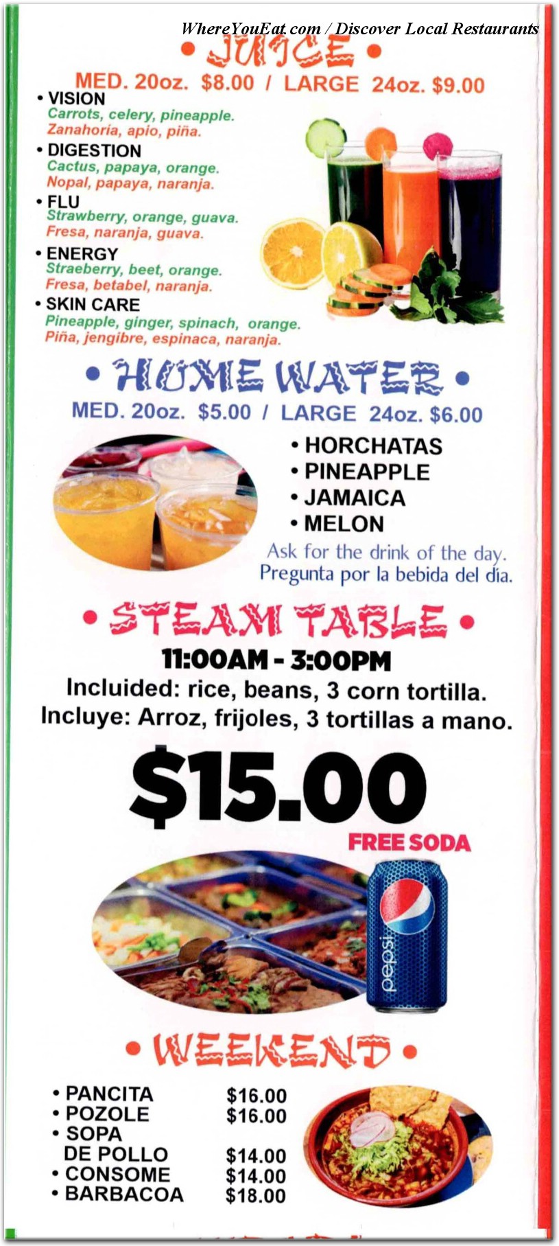 menu image