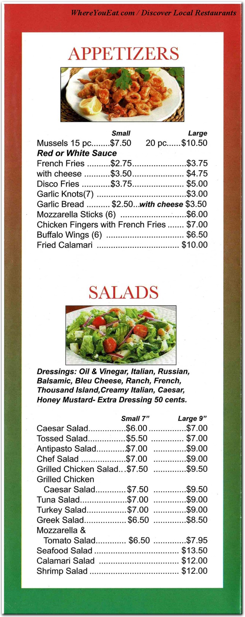 menu image