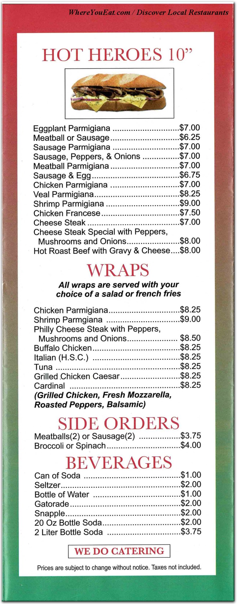 menu image