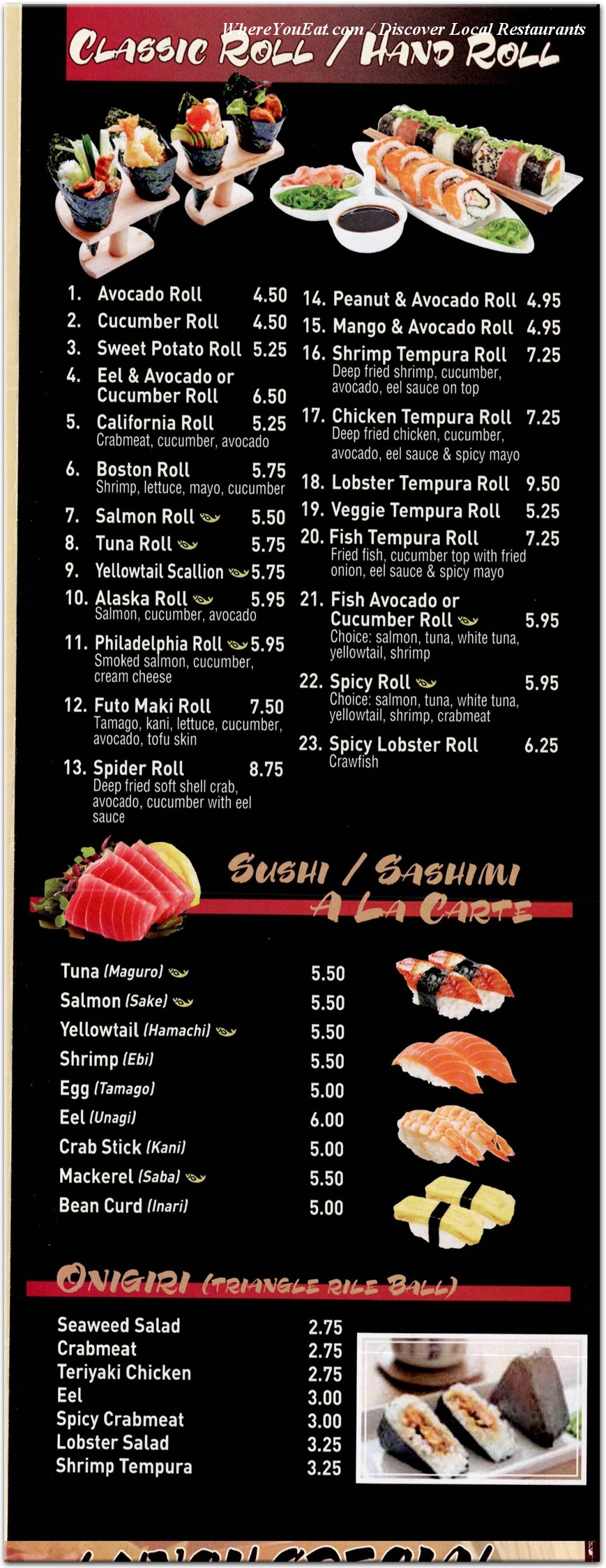 menu image